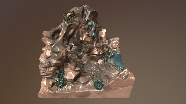 Rock Climbing Egg Thief 3D Model