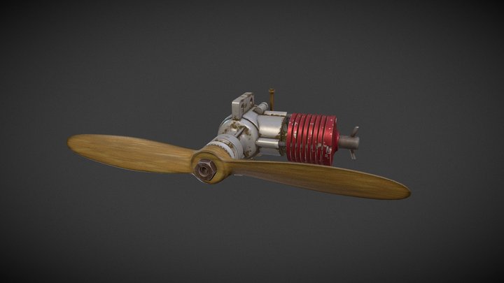 3D Model of engine for aircraft 3D Model
