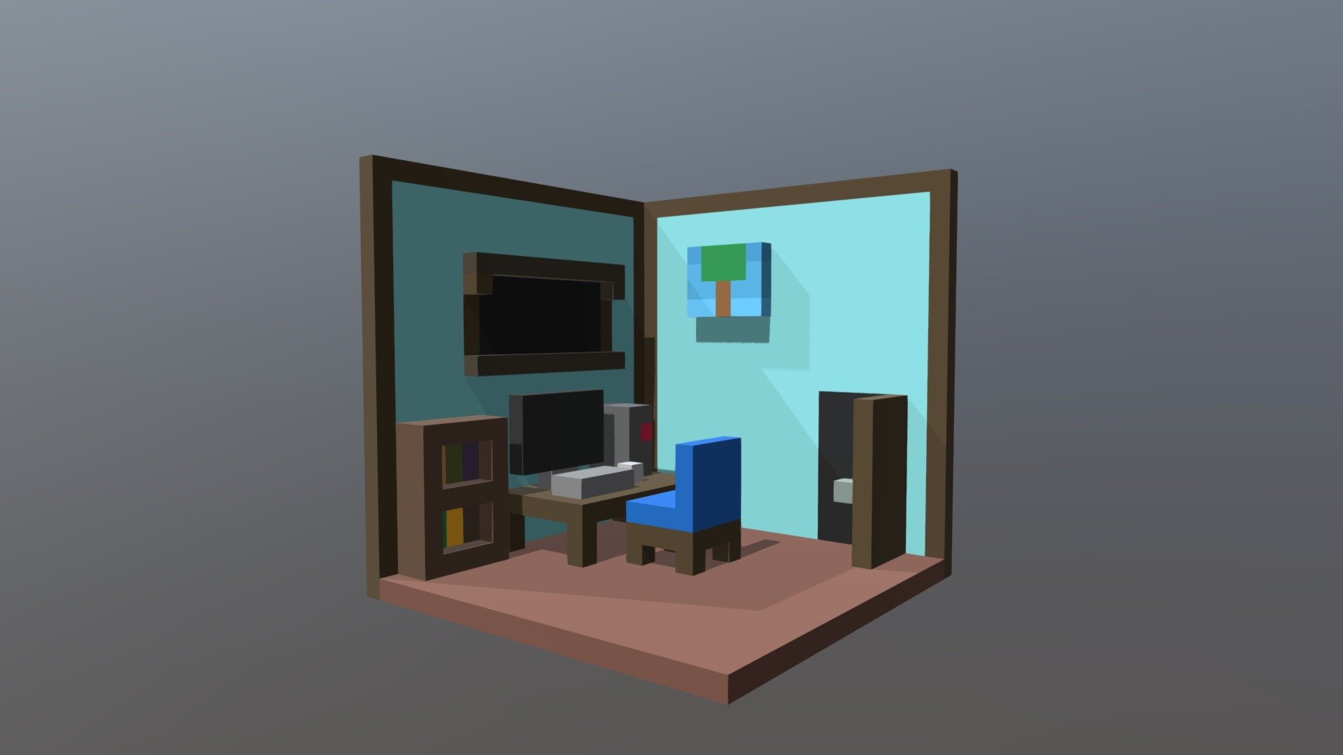 Room 3d Model By Bitsents 7af93d7 Sketchfab 1791