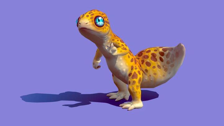 Leopard Gecko 3D Model