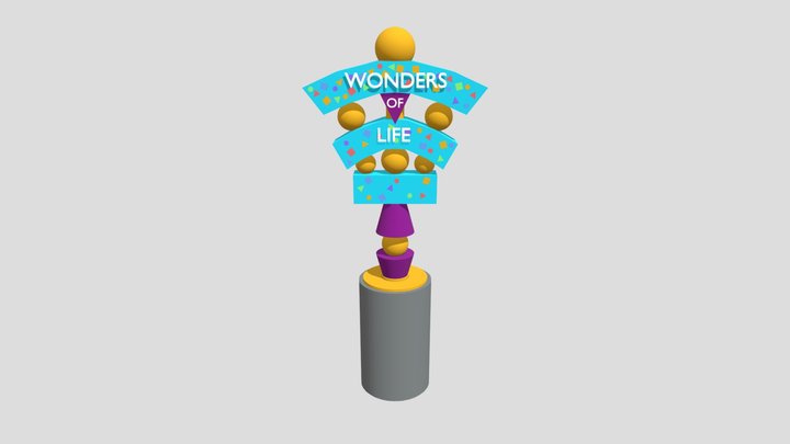 Epcot Wonders Of Life Pavilion sign 3D Model