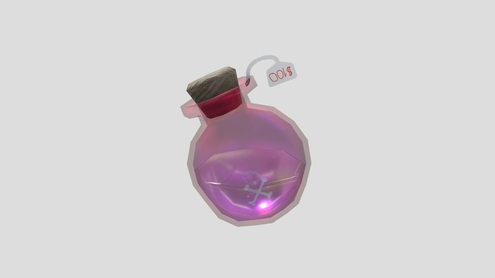 Frasco de veneno 3D Model