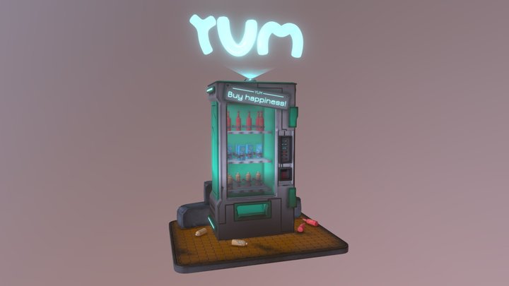 Valorant inspired Vending Machine 3D Model