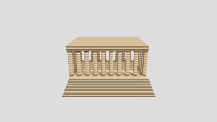 Anıtkabir Low Poly 3D Model - ProxyHK 3D Model