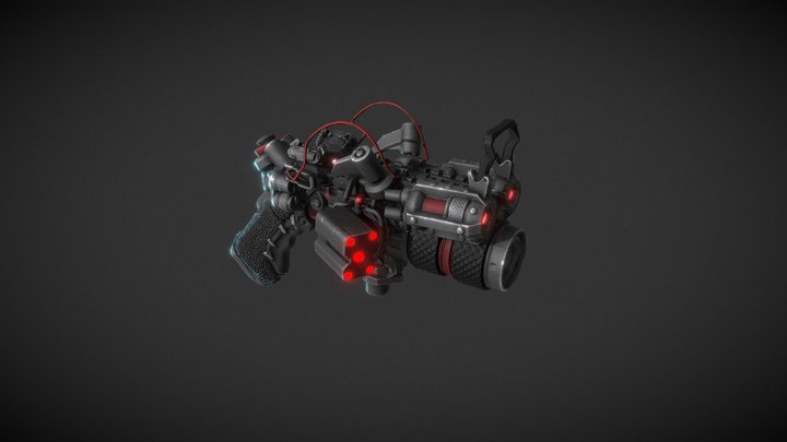 Lightning Gun 3D Model