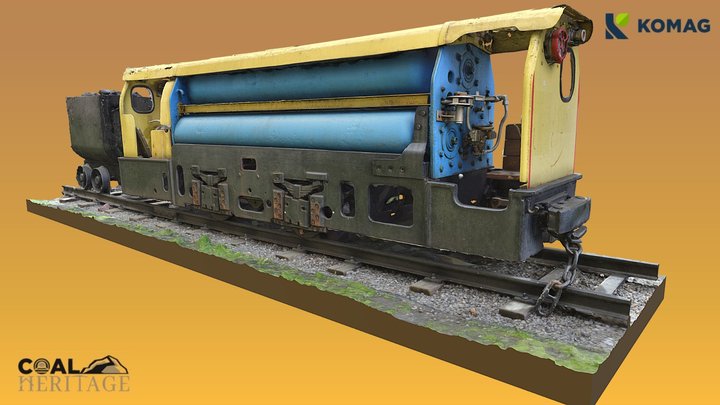 Lokomotywa powietrzna typ Pz45 JUNG 3D Model