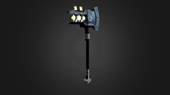 Steampunk axe 3D Model