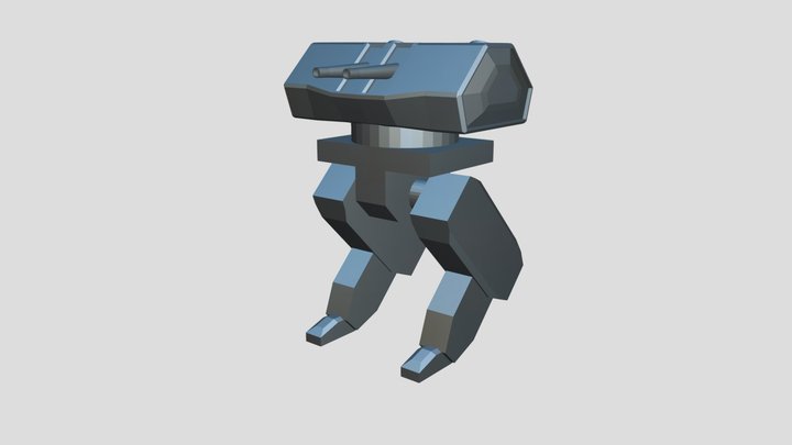 Gun Mech V1 3D Model