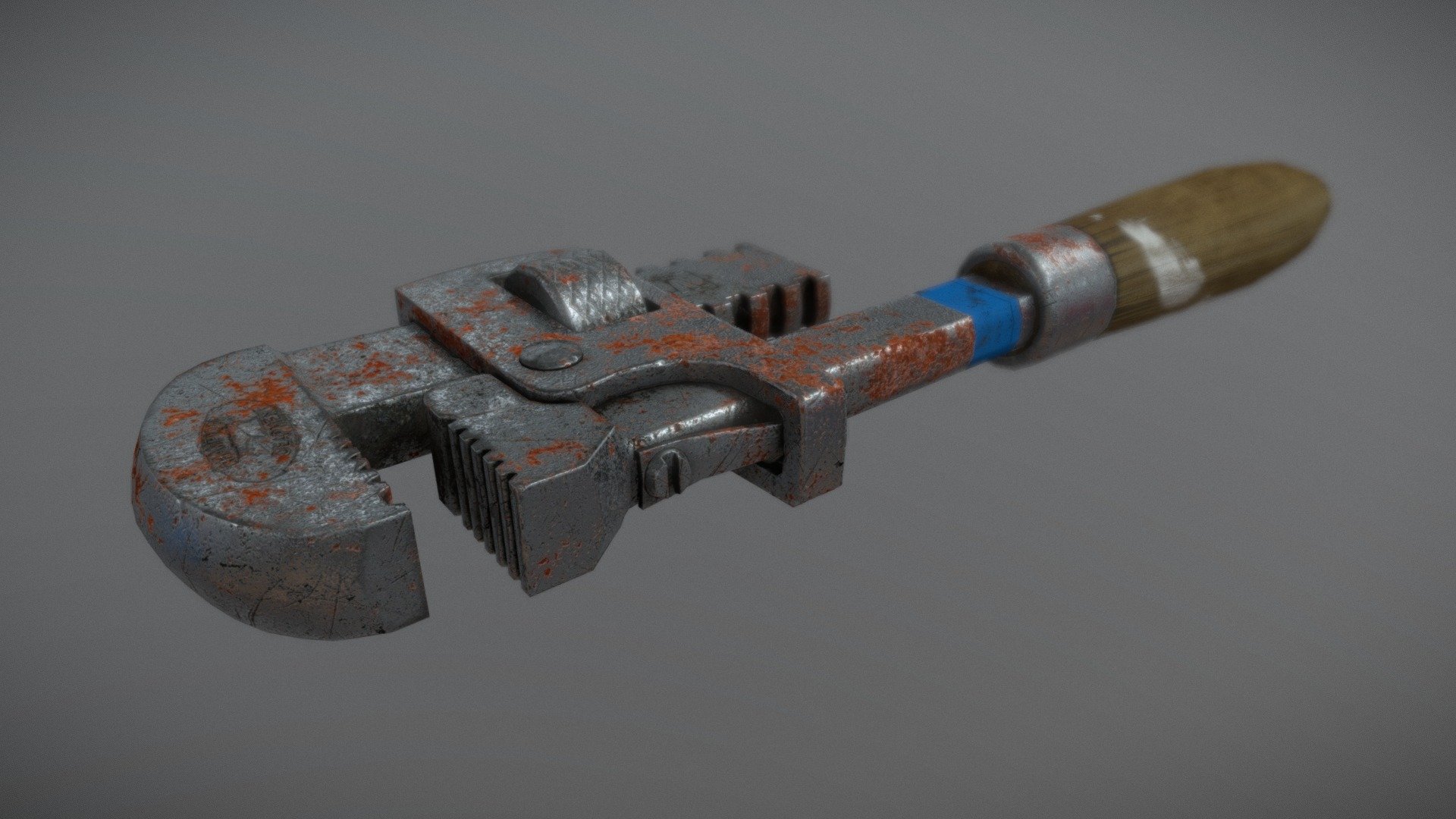 DraftPunk, homework 19, wrench texturing - Download Free 3D model by ...