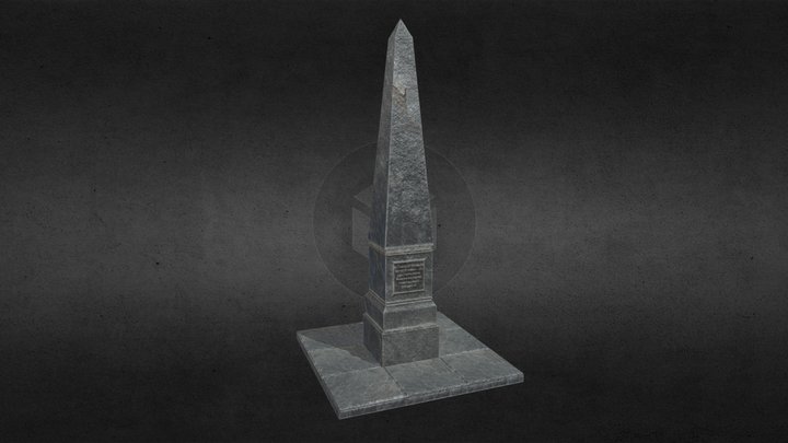 Ancient War Memorial Obelisk (Game Ready) – Modello 3D gratuito STL