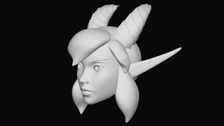 Woman head - Ria 3D Model