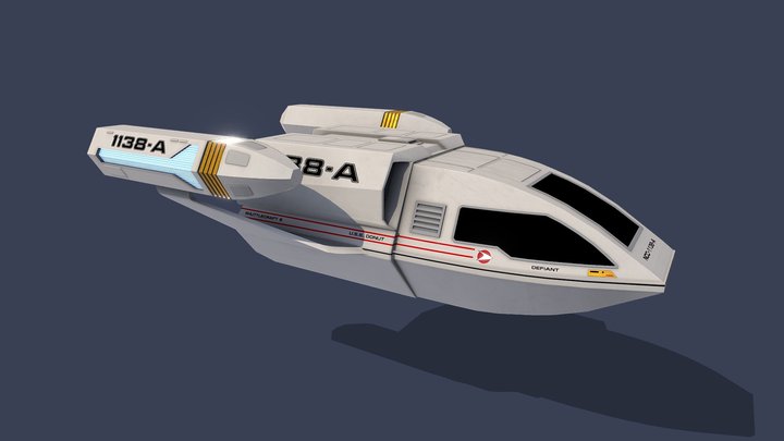 Type6 Shuttle Variant Retextured 3D Model