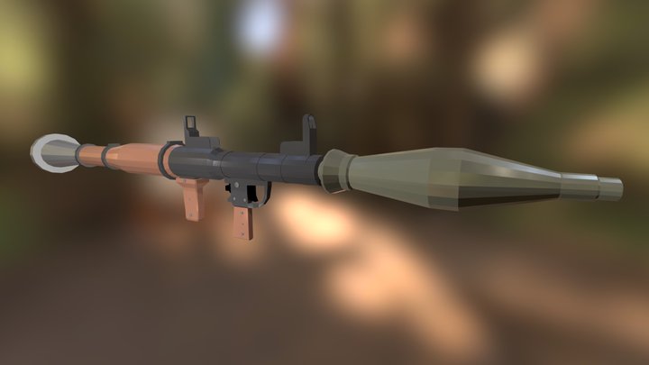 Low Poly RPG 7 3D Model