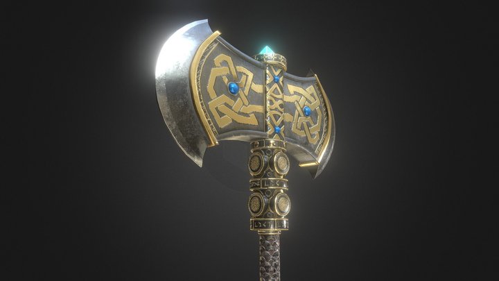 Battle axe – Modello 3D gratuito STL