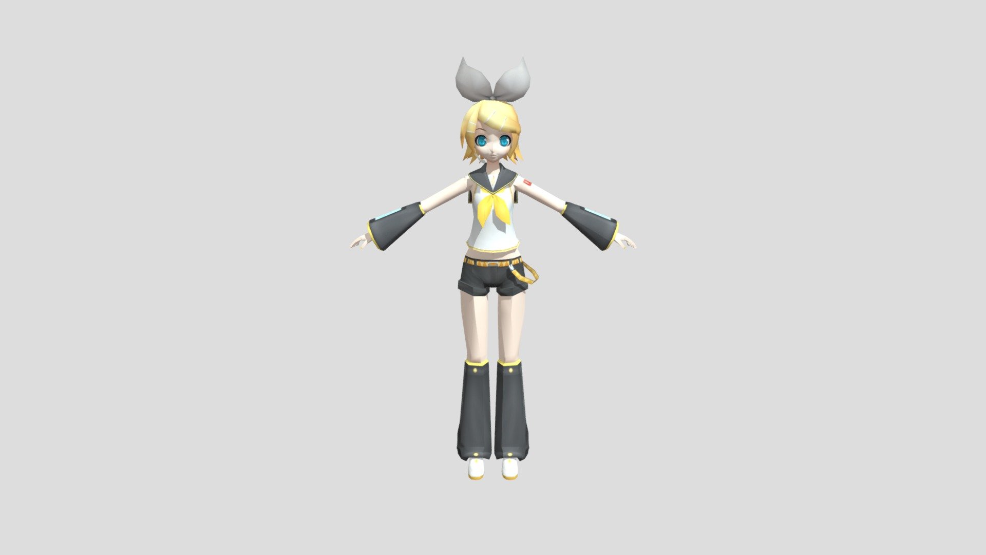 Kagamine Rin Mmd Model Position Model Parts In PMDE Using A