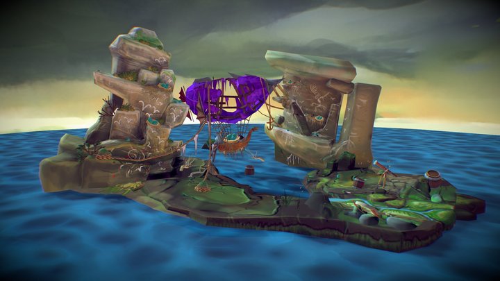 The Wreck of the Zephyr 3D Model