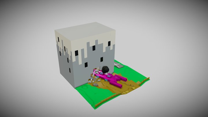 Crash site diorama 3D Model