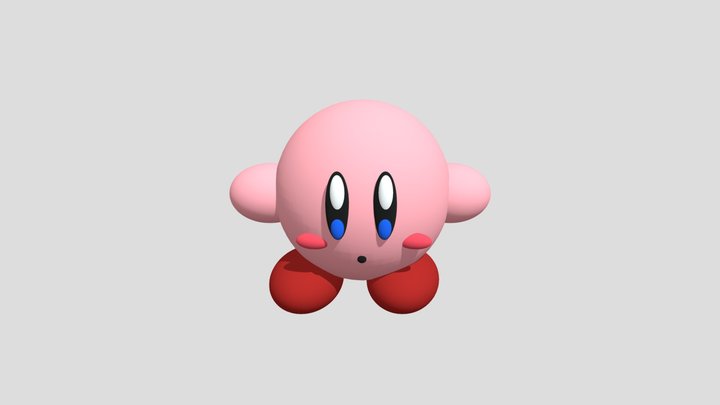 Kirby 3D model I made in Paint 3D 3D Model