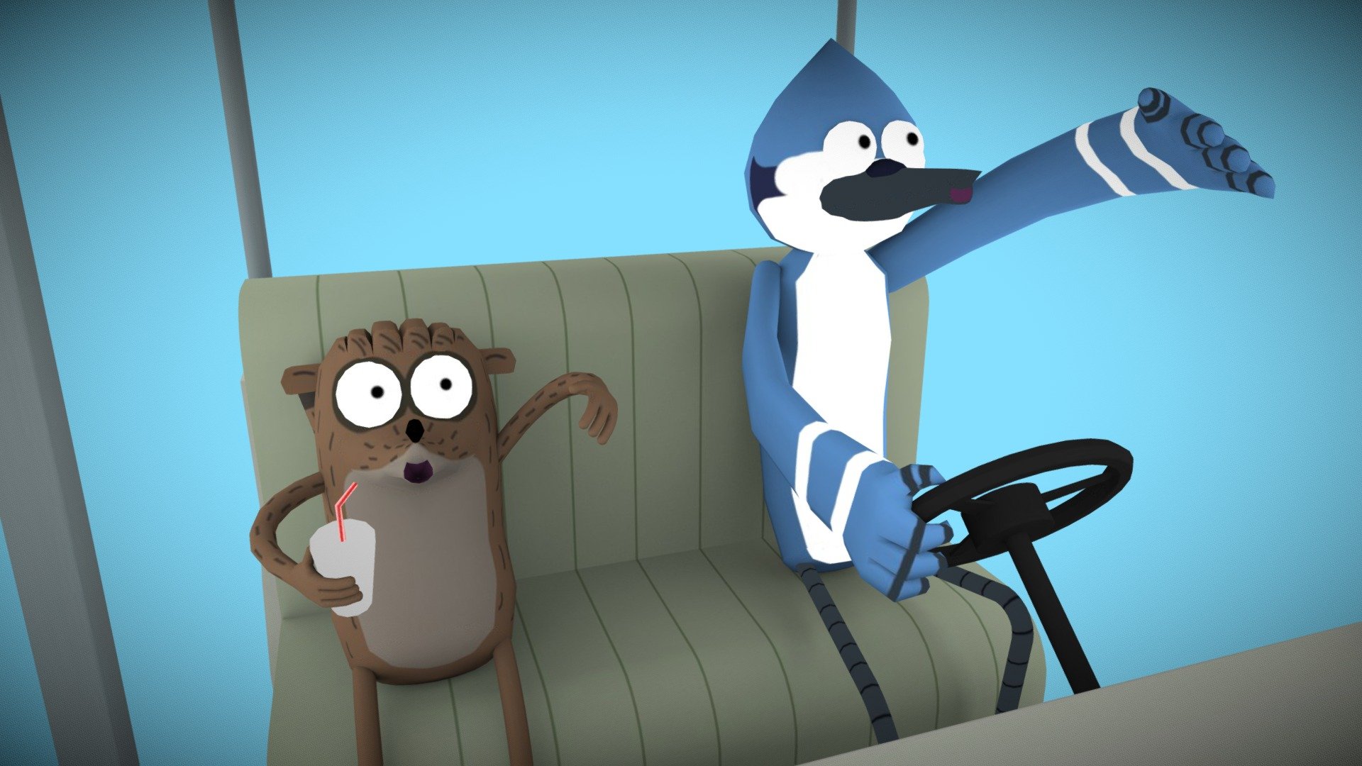 Regular Show Golf Cart 3D Model By THRE3DYNAMO jrgrandiz 7b09eb5 
