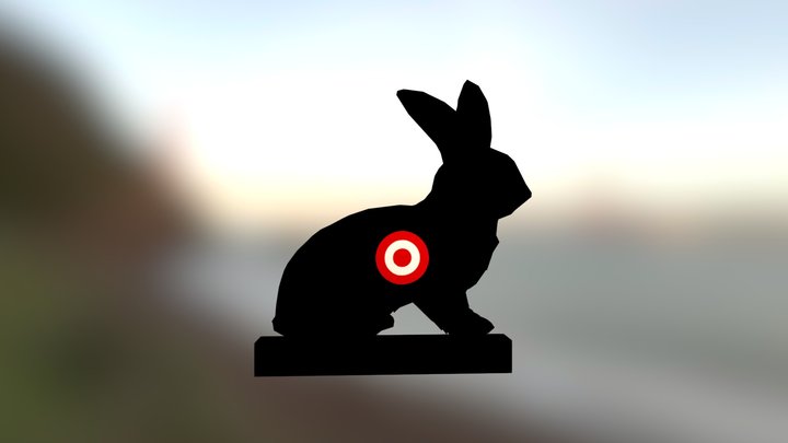 Rabbit Shooting Target 3D Model
