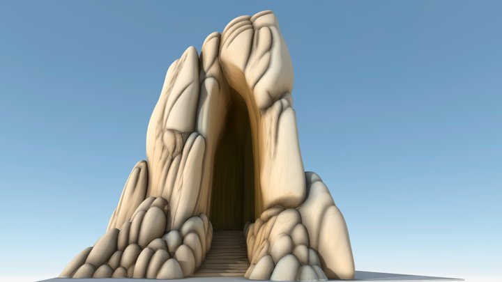 Stylized Low-Poly Mountain