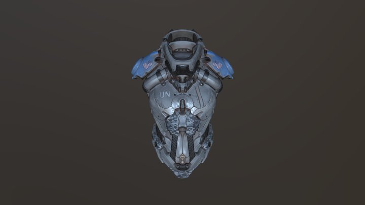 UN Space Armor 3D Model
