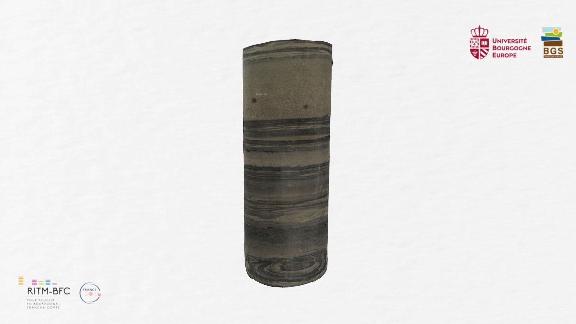 Carotte Détritique - Plastic deformation - 3D model by Buoncristiani JF ...