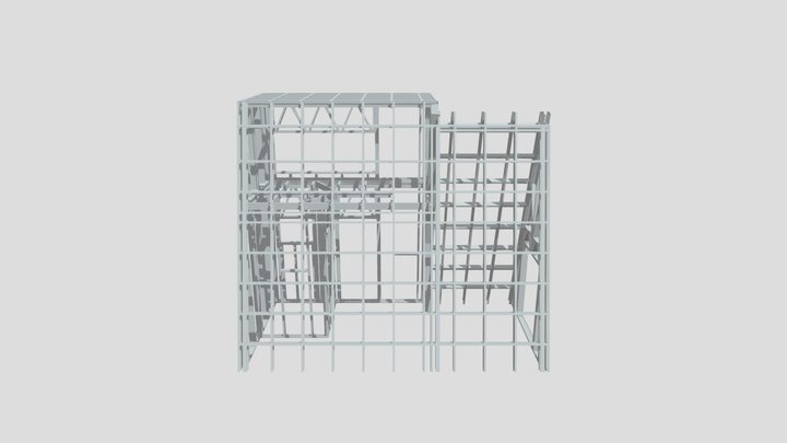 농막 골조 3D Model