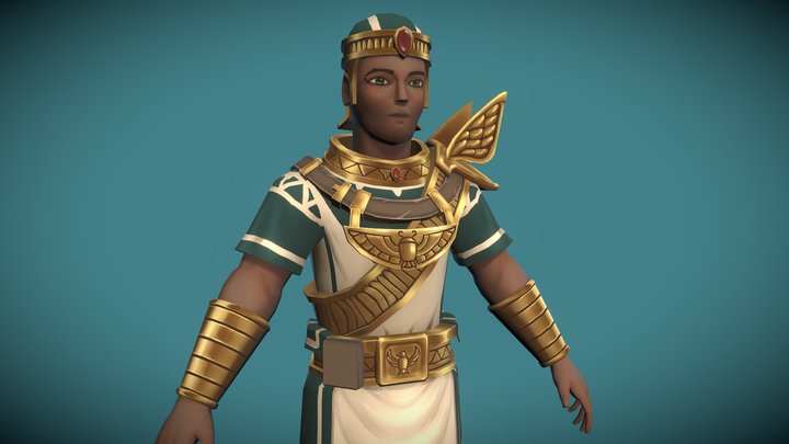 [Student Work] Egyptian Warrior 3D Model