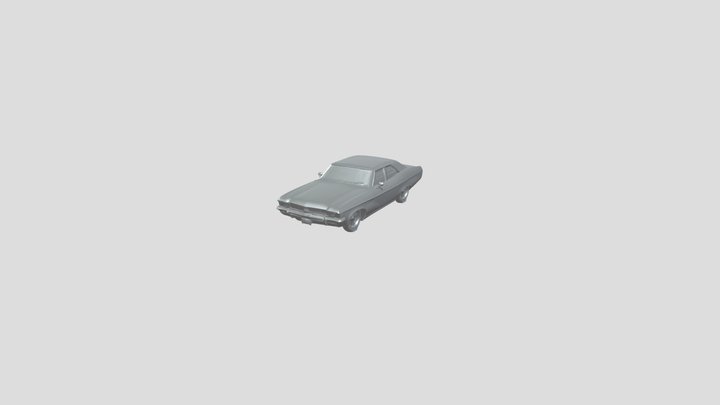 vintage four-door sedan car 3D Model