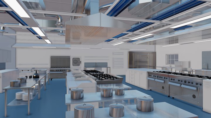 Commercial Kitchen 2014 3D Model