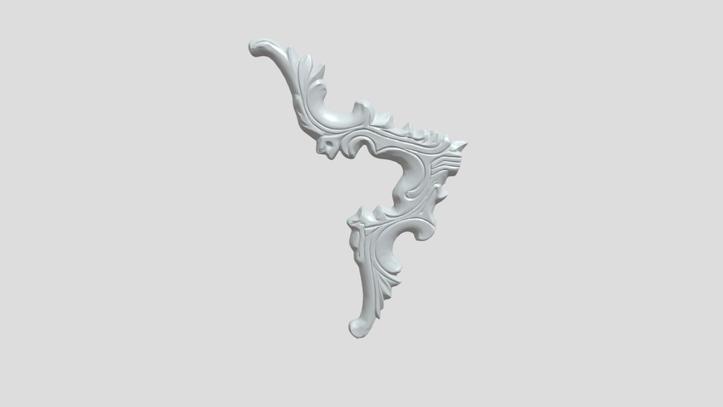 Ornate plaster decorative corner