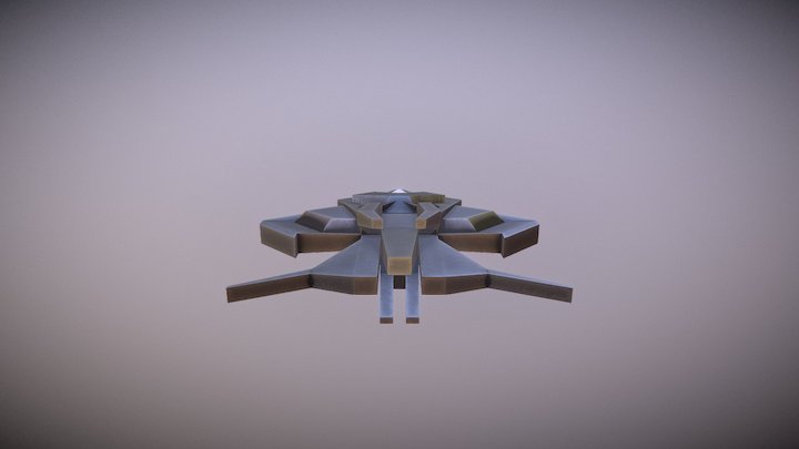 Sci-Fi Spacecraft 3D Model
