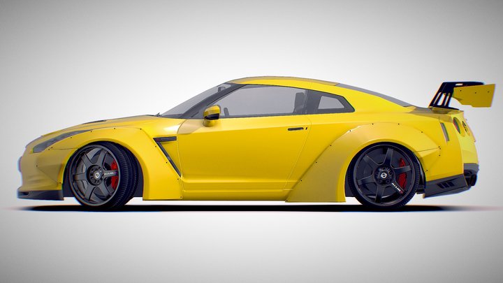 Nissan Skyline GTR r35 3D Model