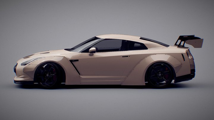 Nissan Skyline GTR r35 3D Model
