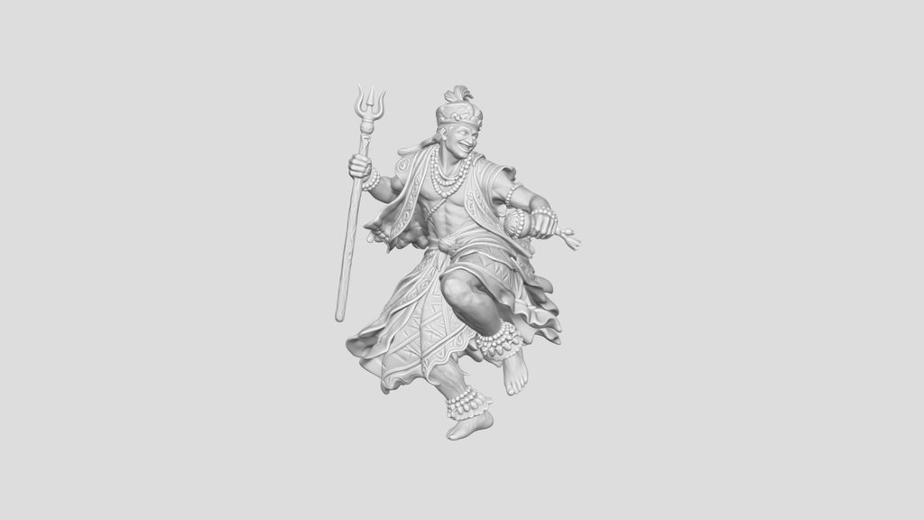 Dancing Warrior in Red Regalia