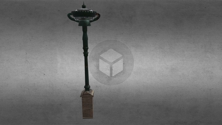 Streetlamp Boston 1920 3D Model