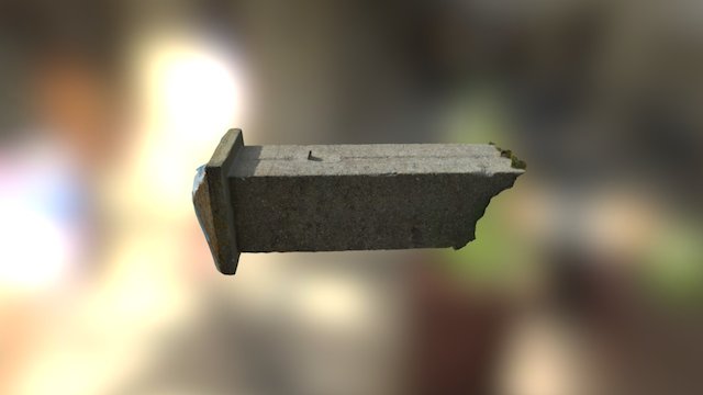 Lager Sylt Single Gatepost 3D Model