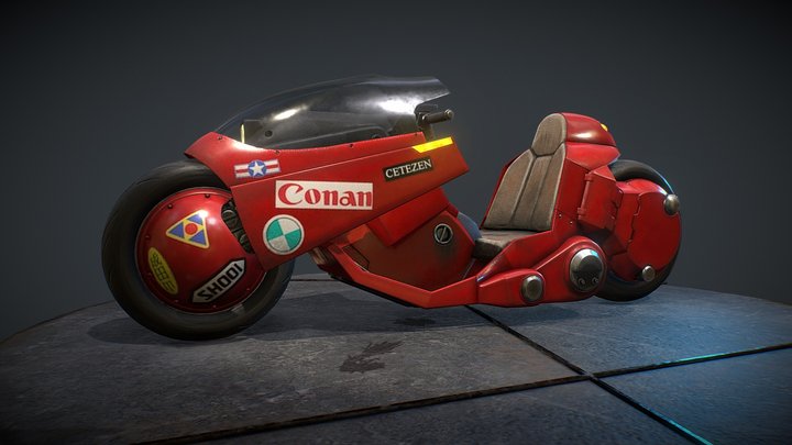 Akira Motorcycle 3D Model