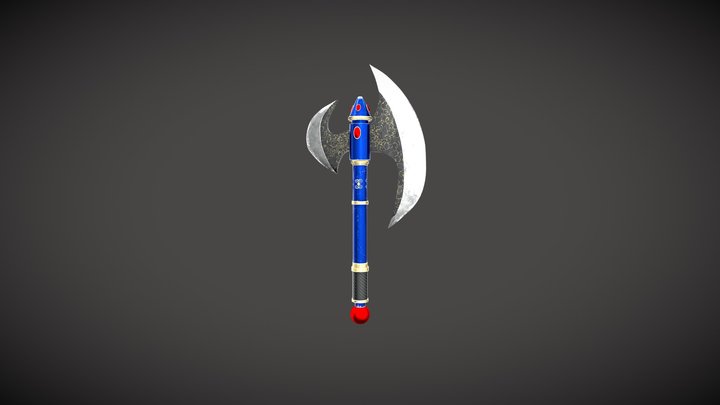 Hacha Elfica 3D Model