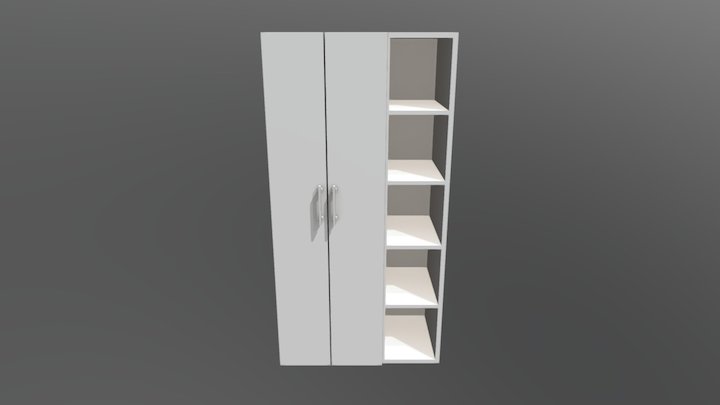 Wardrobe_2door 3D Model