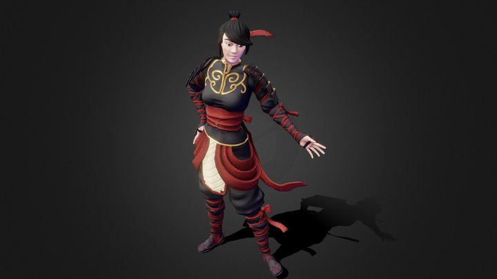 Saeko the ninja 3D Model