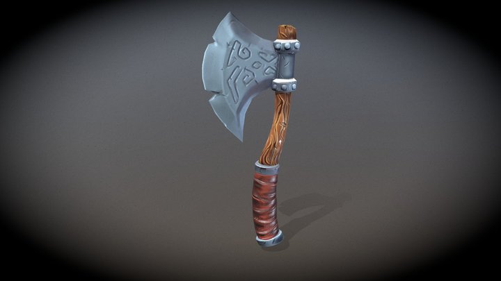 stylized Axe 3D Model