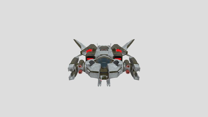 Bounty Hunter Ship 3D Model