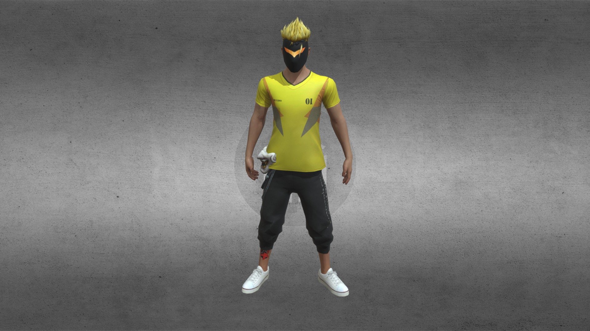 freefire new 3d model by pace gaming