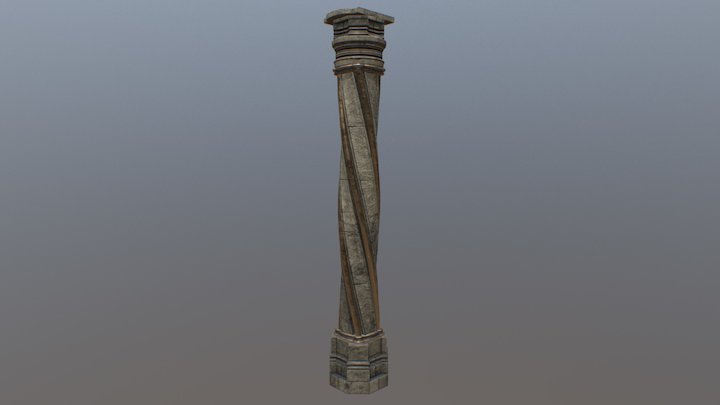 Pillar Style : Medieval 3D Model