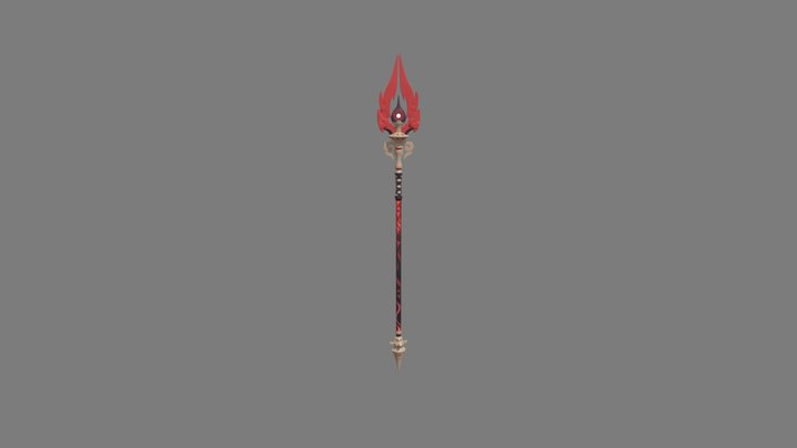 Staff of Homa - Genshin Impact 3D Model