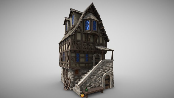 Old Townhouse 3D Model
