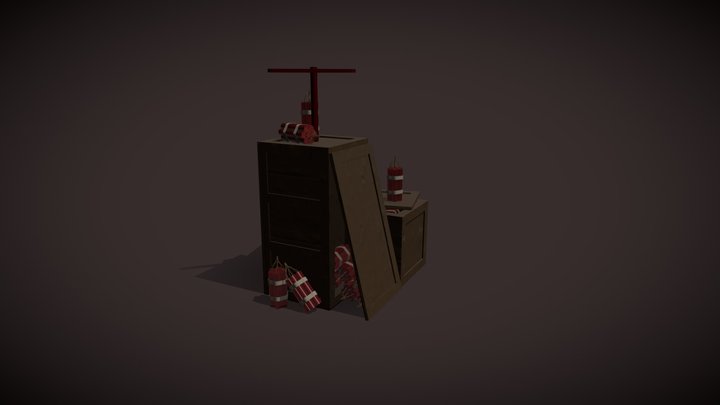 Crates 3D Model