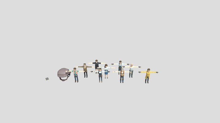 Polygon construction characters